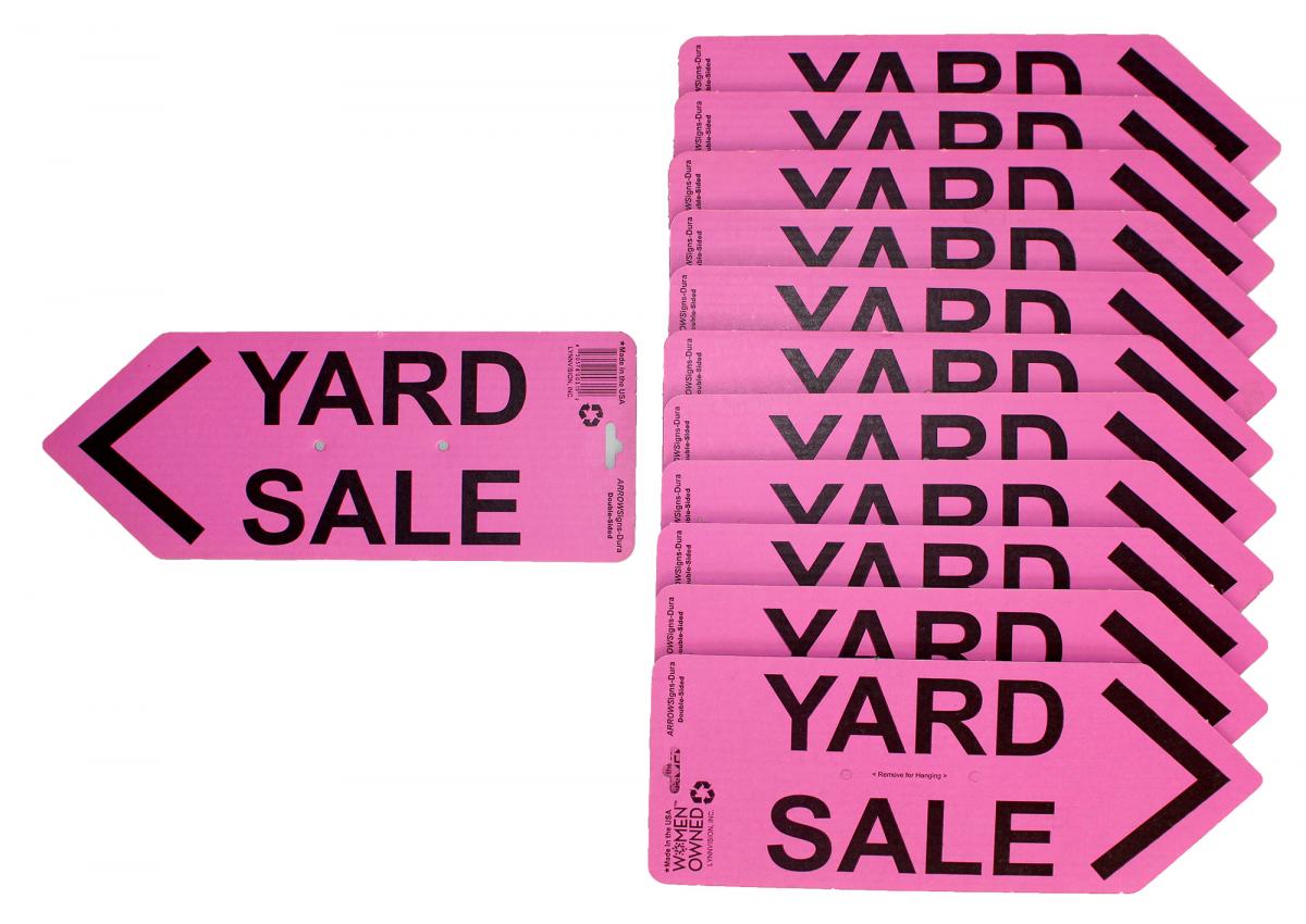 ARROWSigns-DuraPinkYardSaleSigns-Case-of-12